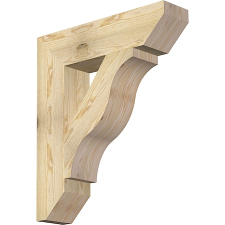 Ekena Millwork Funston Slat Rough Sawn Bracket, Douglas Fir, 6"W x 26"D x 30"H BKT06X26X30FST06RDF
